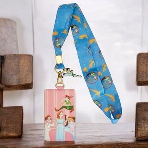 Loungefly Disney Peter Pan You Can Fly Lanyard Card Holder NWT